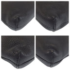 Gucci Interlocking Black Silver Leather Shoulder Bag — view 3