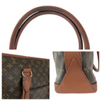 Louis Vuitton Monogram Sac Weekend Brown Gold Leather Tote — view 5
