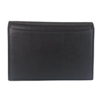 Saint Laurent Yves Vintage YSL Black Leather Clutch — view 2