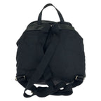 Prada Tessuto Black Silver Nylon Leather Backpack — view 2