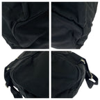 Prada Tessuto Black Silver Nylon Leather Backpack — view 3