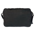 Prada Tessuto Black Silver Nylon Shoulder Bag Pochette — view 2