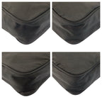 Prada Tessuto Black Silver Nylon Shoulder Bag Pochette — view 4