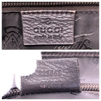Gucci Guccissima Dark Brown Silver Leather Shoulder Bag — view 4