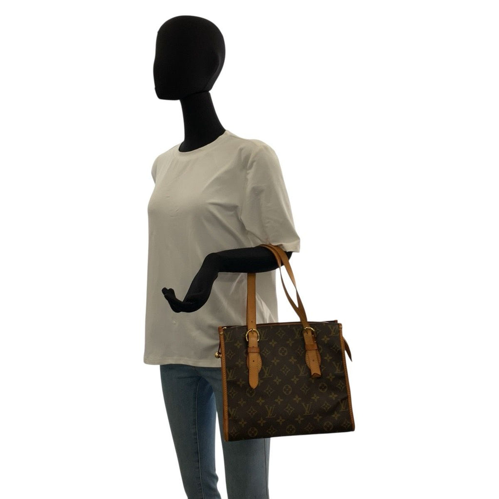 Louis Vuitton Monogram Popincourt Brown Gold Tote — view 7