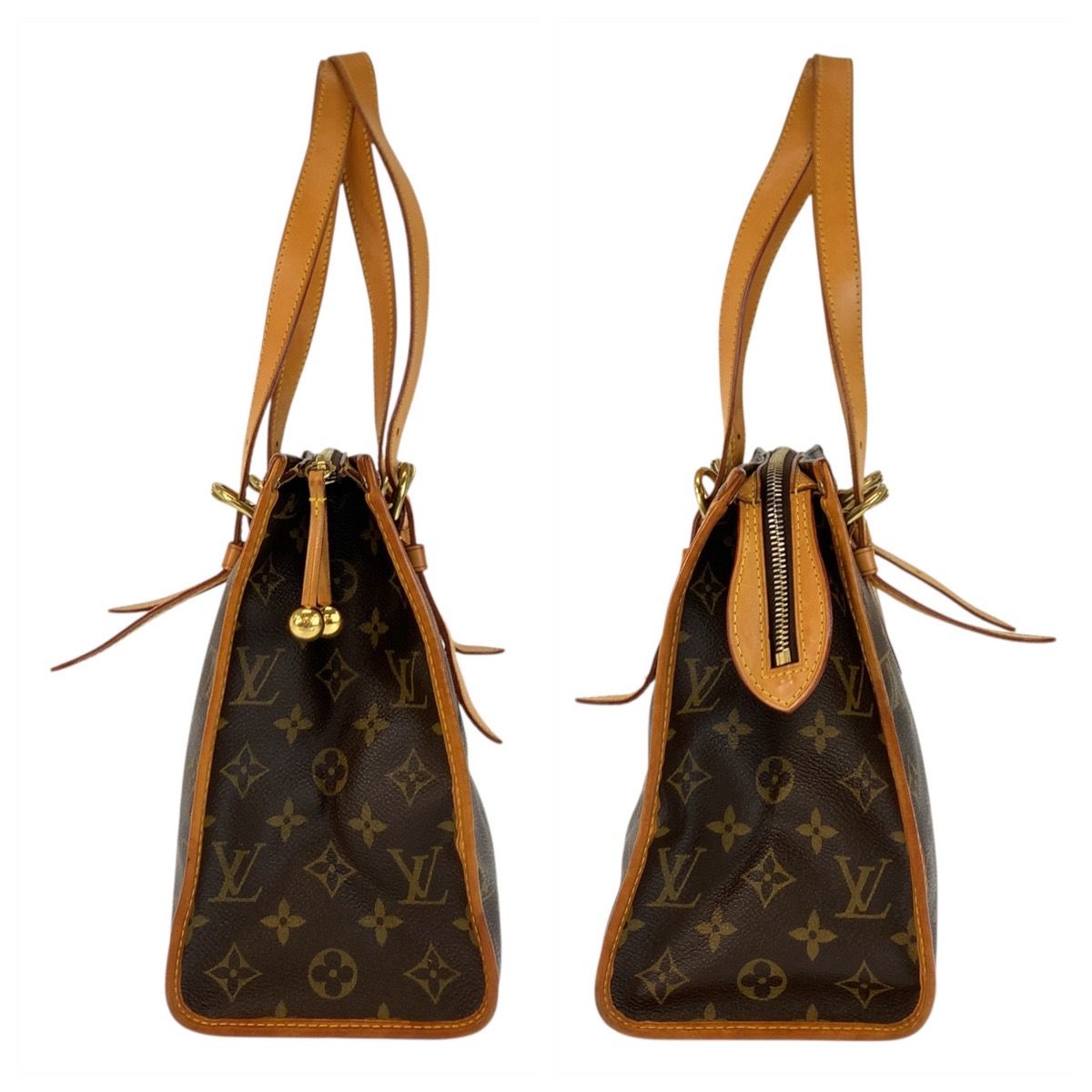 Louis Vuitton Monogram Popincourt Brown Gold Tote — view 8