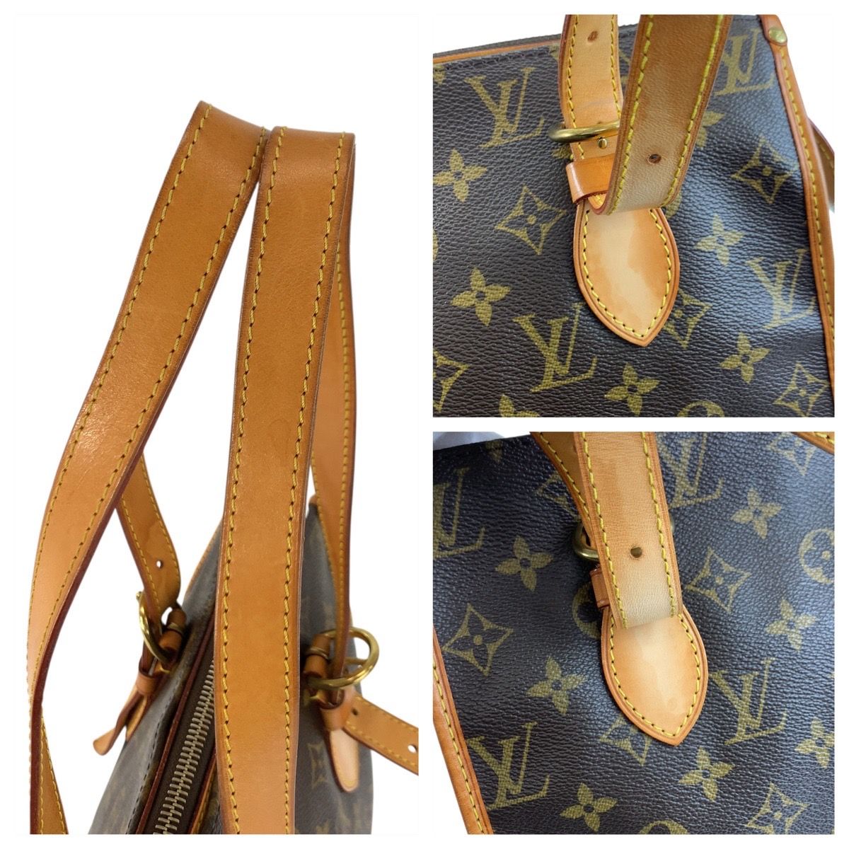 Louis Vuitton Monogram Popincourt Brown Gold Tote — view 5