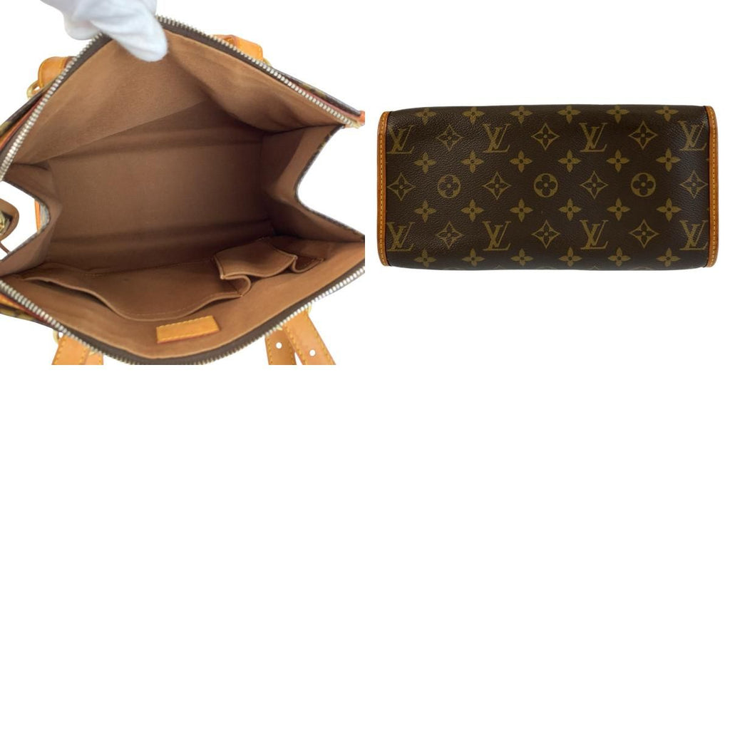 Louis Vuitton Monogram Popincourt Brown Gold Tote — view 9