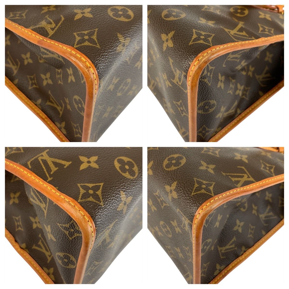Louis Vuitton Monogram Popincourt Brown Gold Tote — view 4