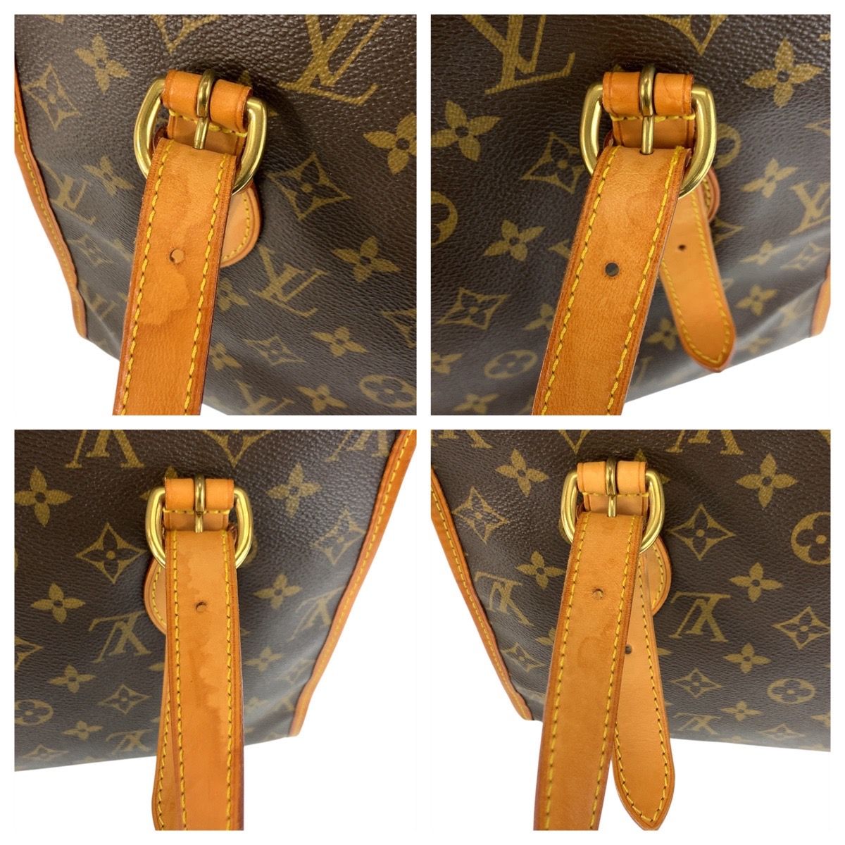 Louis Vuitton Monogram Popincourt Brown Gold Tote — view 6