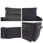 Gucci Black Silver GG Canvas Leather 018 Belt Bag Waist Pouch — view 5