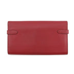 Hermes Wallet Kelly Long Rouge Grena Gold Epsom — view 3