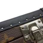Louis Vuitton Shoulder Bag Monogram Macassar Clutch Box Black — view 8