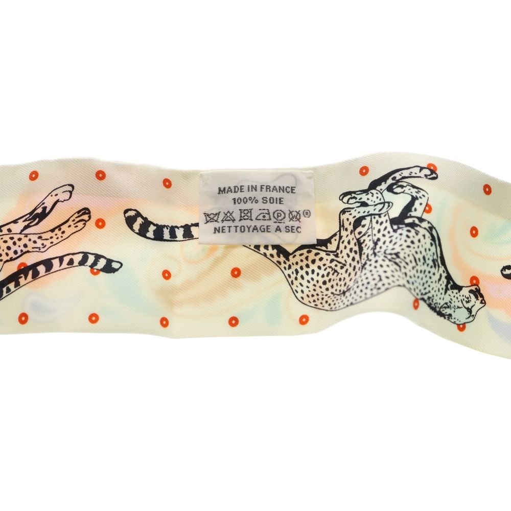 Hermes Scarf Twilly Cheetah Bandana Multicolor — view 4