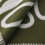 Loewe Logo Leather Patch Side Edge Two Scarf — view 5