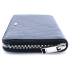 Dior Oblique Galaxy Round Zip Wallet Black — view 3