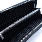 Dior Oblique Galaxy Round Zip Wallet Black — view 4