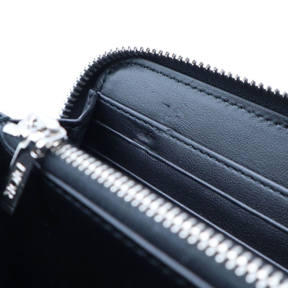 Dior Oblique Galaxy Round Zip Wallet Black — view 6