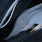Chanel Quilted Small Flap Handbag Lambskin Plate Black — view 4