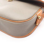 Dior Shoulder Bag CD Logo Gray Canvas Leather — view 9
