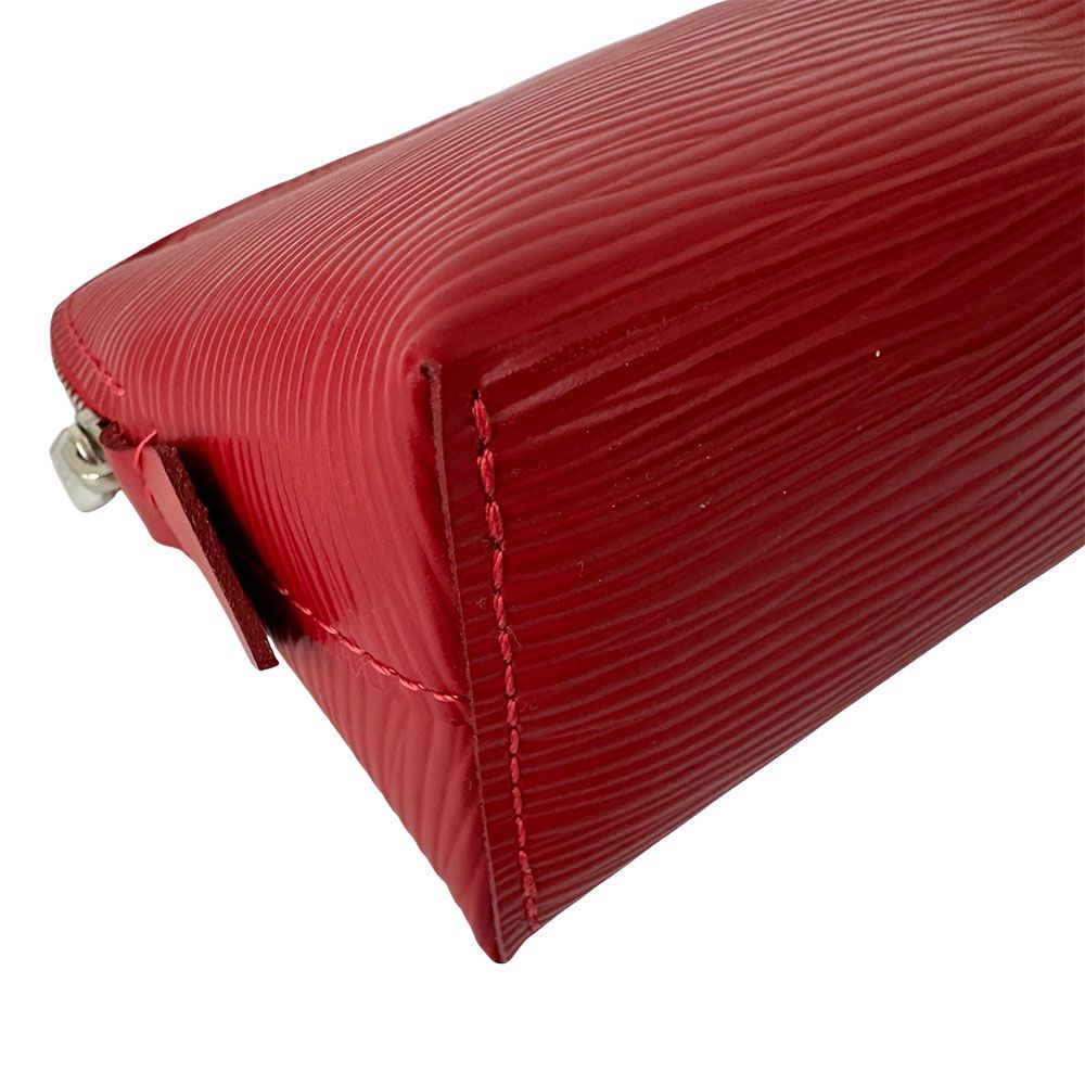Louis Vuitton Pouch Makeup Epi Leather Pochette Cosmetic Castilian Red — view 4