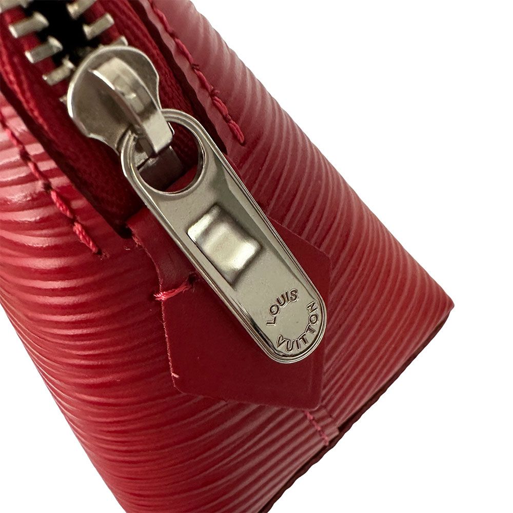Louis Vuitton Pouch Makeup Epi Leather Pochette Cosmetic Castilian Red — view 6