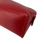 Louis Vuitton Pouch Makeup Epi Leather Pochette Cosmetic Castilian Red — view 5