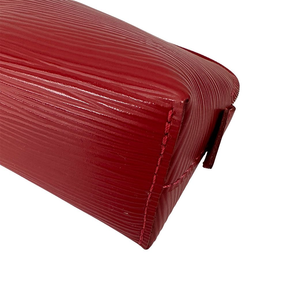 Louis Vuitton Pouch Makeup Epi Leather Pochette Cosmetic Castilian Red — view 5