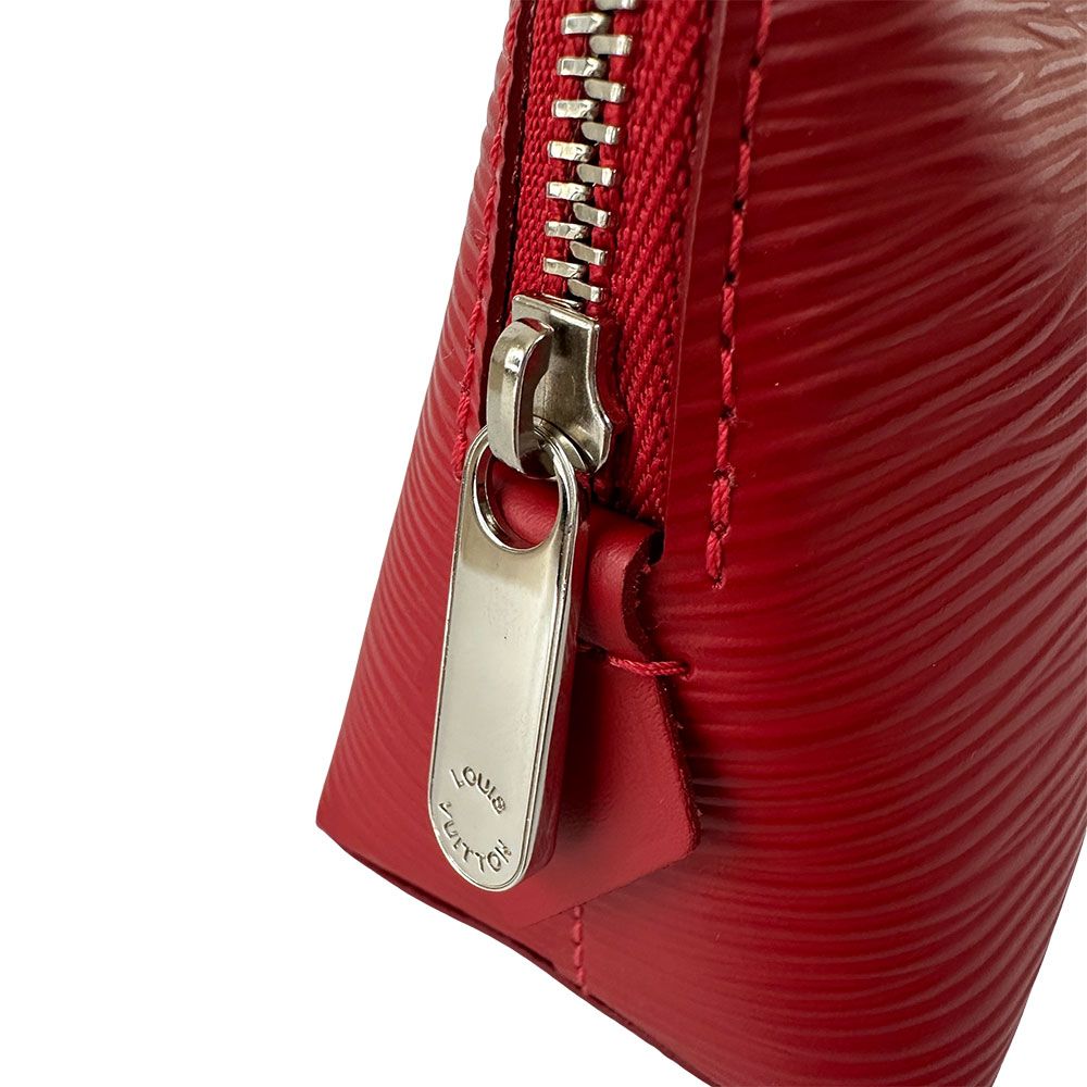 Louis Vuitton Pouch Makeup Epi Leather Pochette Cosmetic Castilian Red — view 7