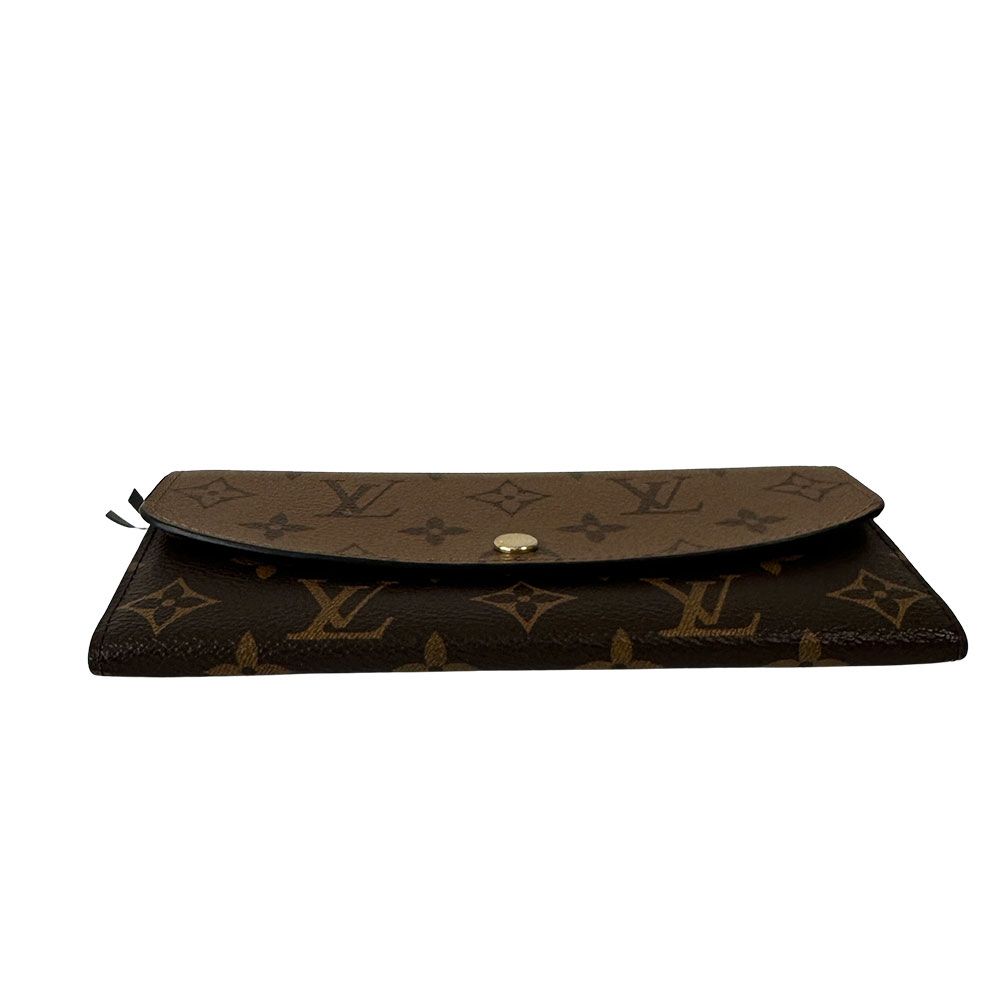 Louis Vuitton Wallet Monogram Reverse Canvas Portefeuille Emily Brown Beige — view 3