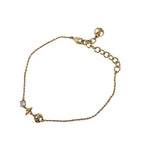 Louis Vuitton Bracelet Metal Rhinestone Petit Gold — view 2