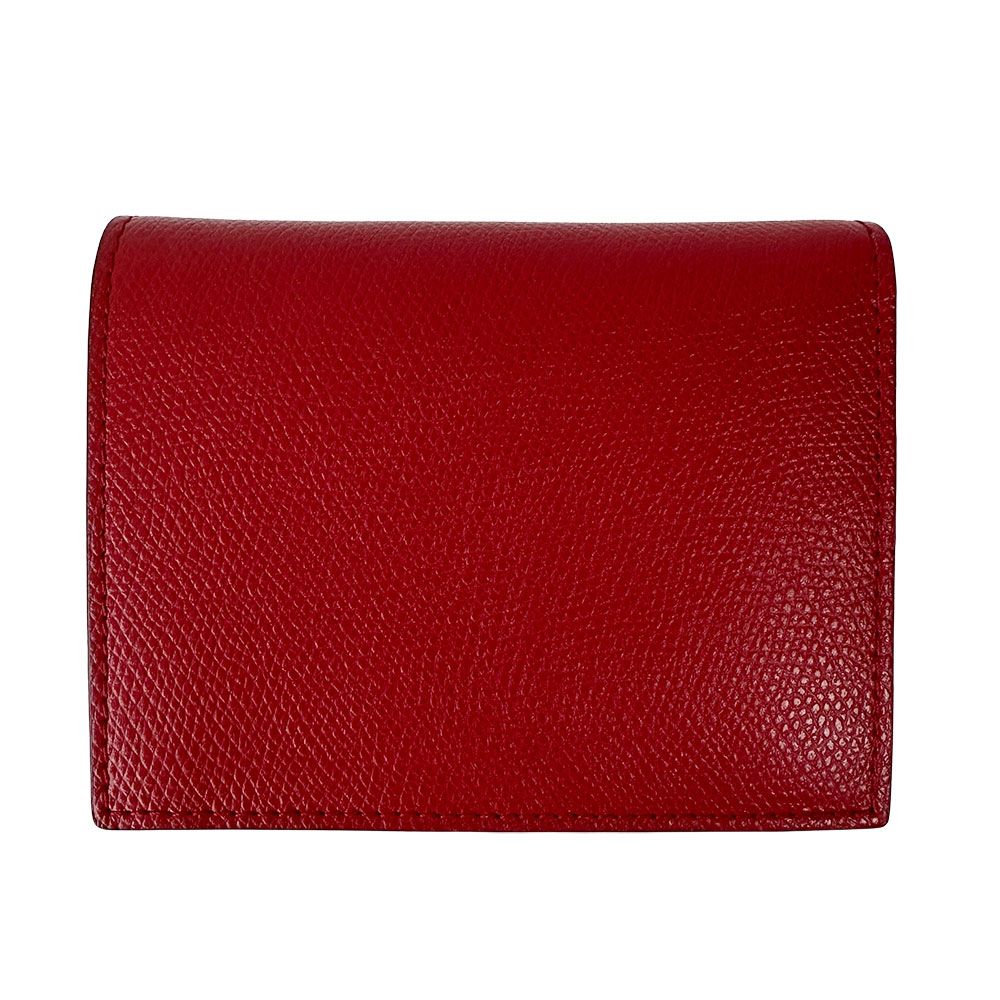 Fendi Wallet Efiz Bifold Leather Red Compact Mini — view 2
