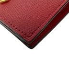 Fendi Wallet Efiz Bifold Leather Red Compact Mini — view 6