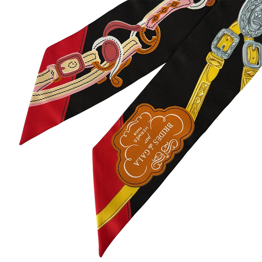 Hermes Scarf Twill Brides de Gala Silk Multicolor Pastel Color Individual Unique — view 3