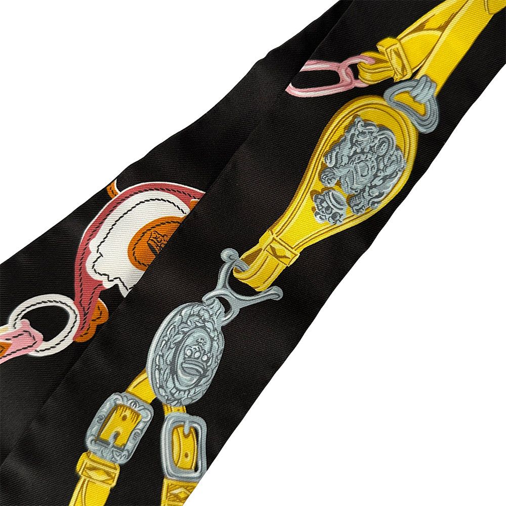 Hermes Scarf Twill Brides de Gala Silk Multicolor Pastel Color Individual Unique — view 5