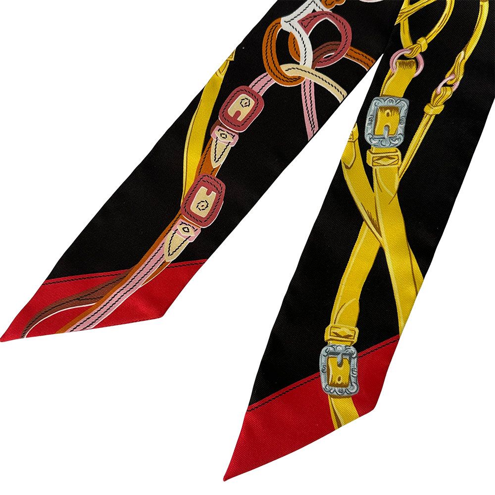 Hermes Scarf Twill Brides de Gala Silk Multicolor Pastel Color Individual Unique — view 6