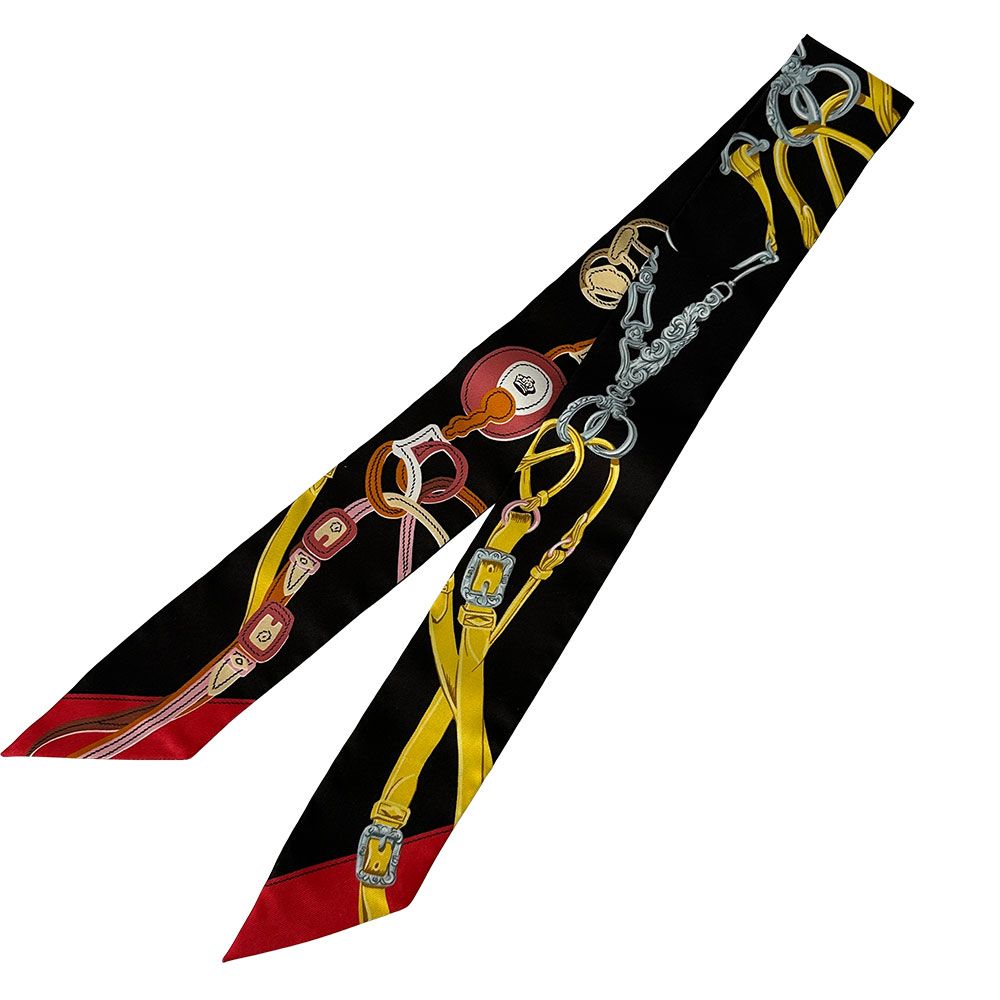 Hermes Scarf Twill Brides de Gala Silk Multicolor Pastel Color Individual Unique — view 2
