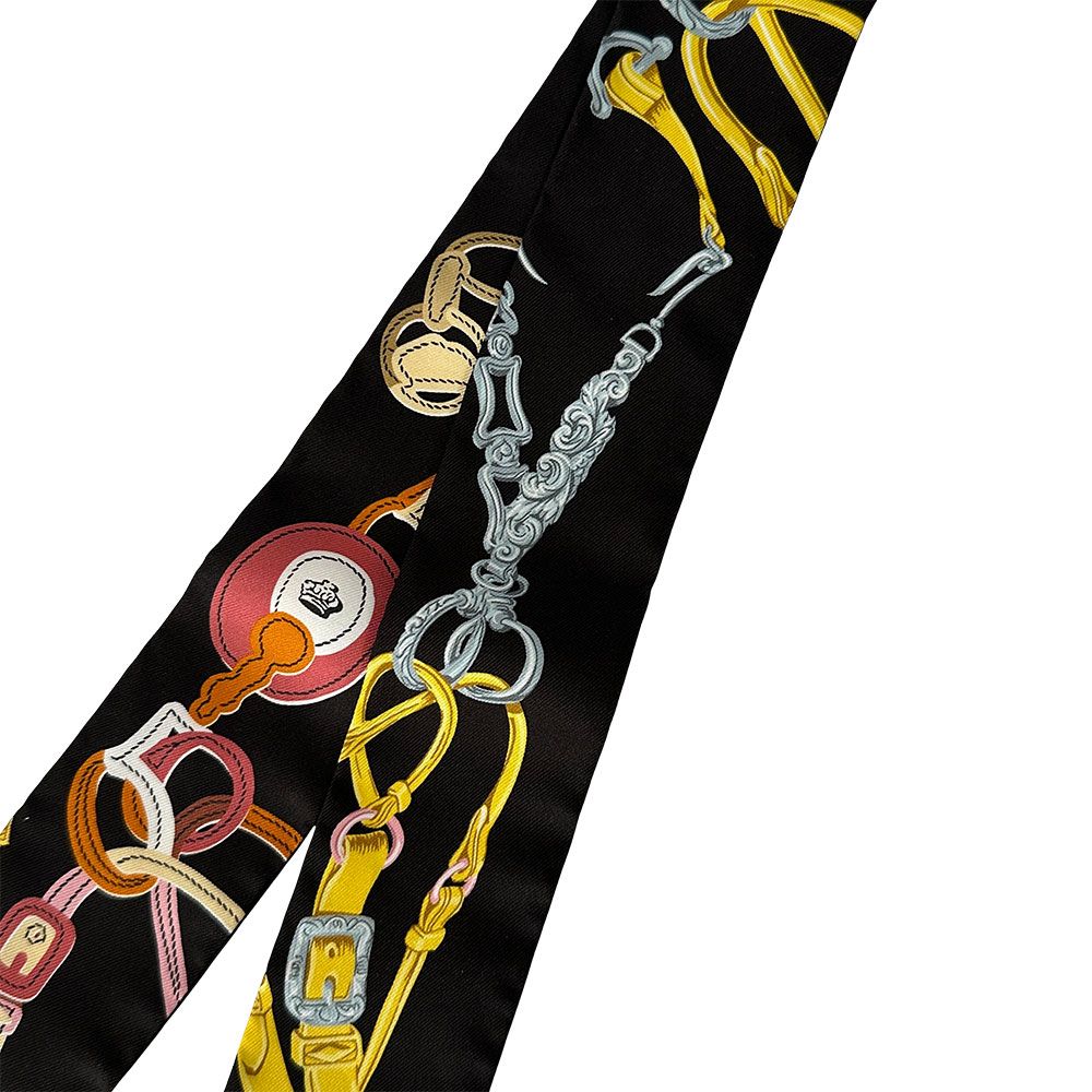 Hermes Scarf Twill Brides de Gala Silk Multicolor Pastel Color Individual Unique — view 4