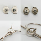 Hermes Earrings Loop MM Pair Silver — view 9