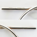 Hermes Earrings Loop MM Pair Silver — view 7