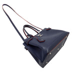 Louis Vuitton 2-Way Shoulder Bag Lockme de Leather Marine Navy Fashionable — view 4