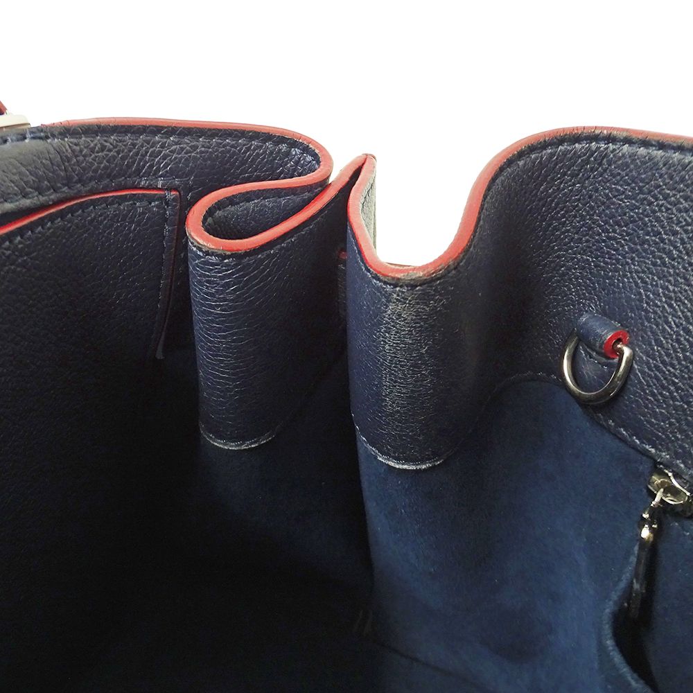 Louis Vuitton 2-Way Shoulder Bag Lockme de Leather Marine Navy Fashionable — view 8
