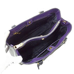 Prada 2-Way Shoulder Bag Galleria Large Saffiano Purple Black Logo Fashionable — view 5