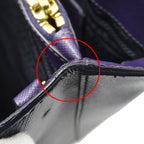 Prada 2-Way Shoulder Bag Galleria Large Saffiano Purple Black Logo Fashionable — view 9