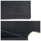 Gucci GG Embossed Black Silver Leather Money Clip Card Case — view 5