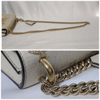 Gucci Leather Bi Star White Padlock Chain Shoulder Bag — view 4