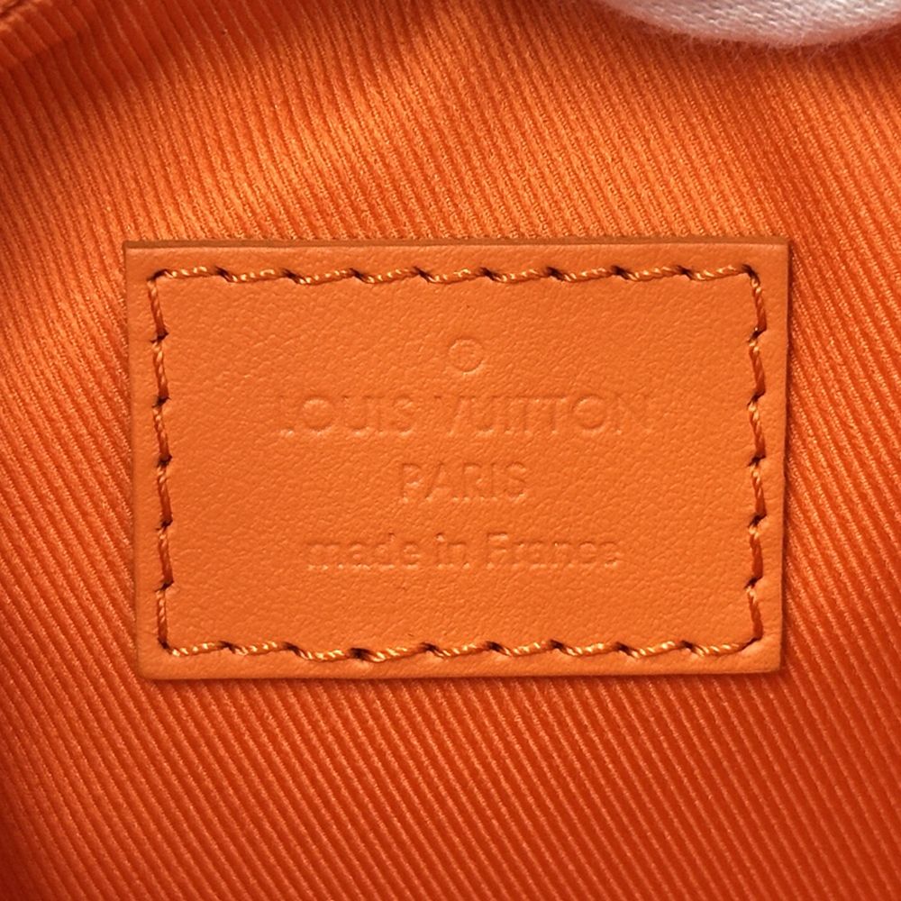 Louis Vuitton 2-Way Shoulder Bag Aerogram Leather Keepall XS Volcano Orange — view 5