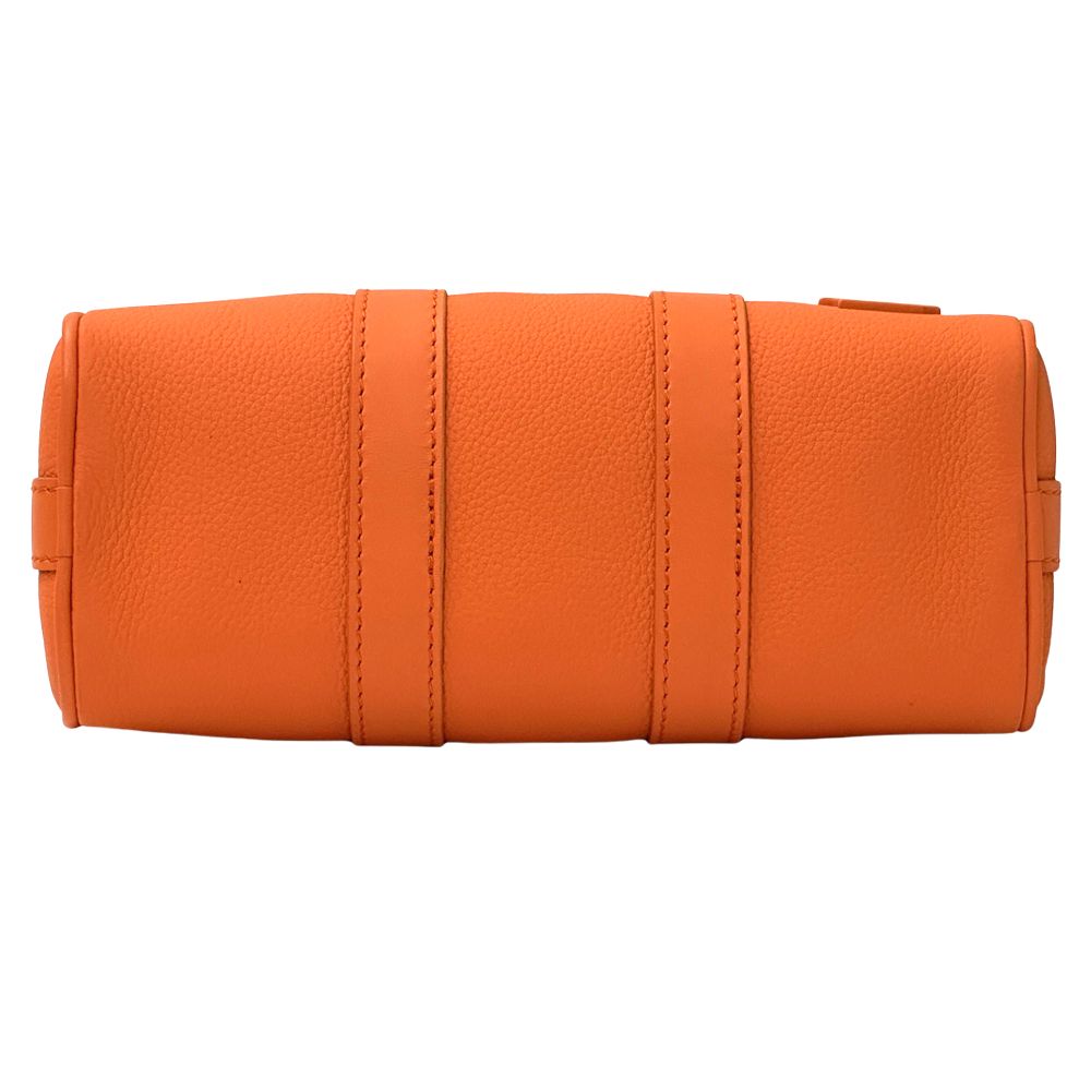 Louis Vuitton 2-Way Shoulder Bag Aerogram Leather Keepall XS Volcano Orange — view 3