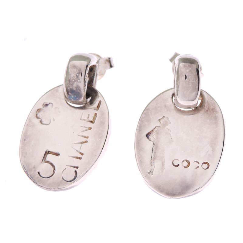 Chanel Earrings Silver — view 2