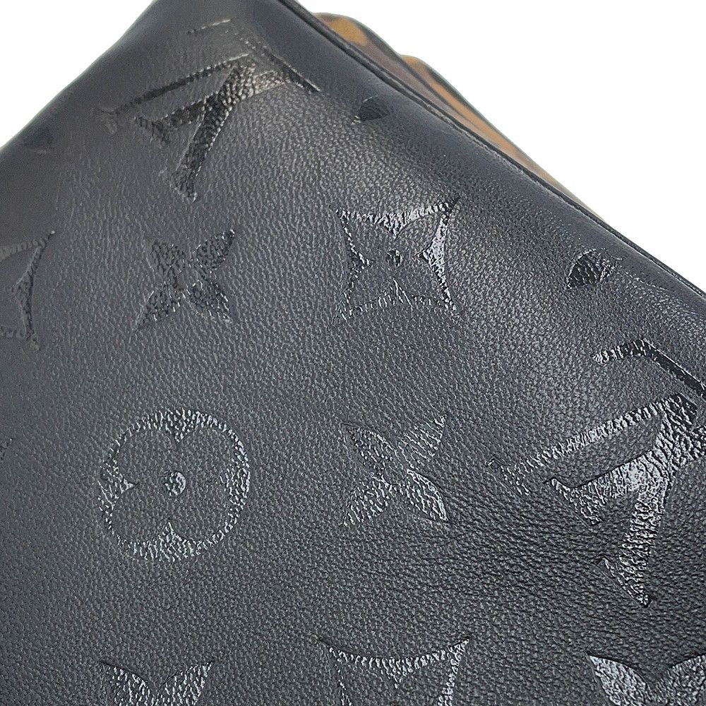 Louis Vuitton Shoulder Bag Monogram Reverse Lambskin Pochette Black — view 8